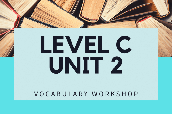 Unit 3 level e vocabulary workshop answers