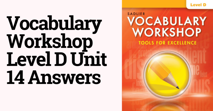 Unit 3 level e vocabulary workshop answers